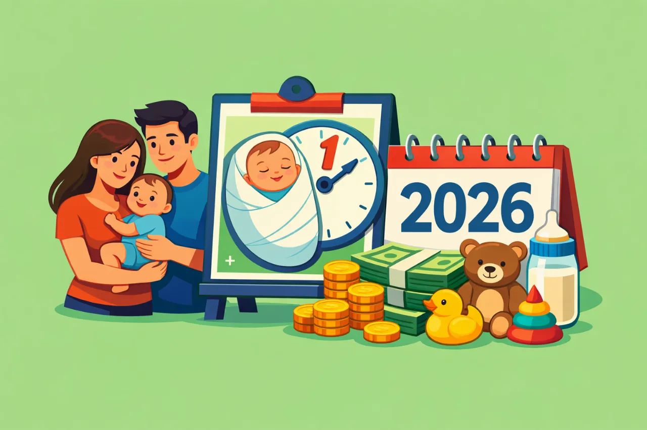 Допомога для догляду за дитиною до досягнення нею однорічного віку у 2026 році