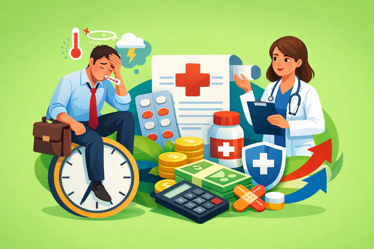 Лікарняний після робочого дня: як оплатити?