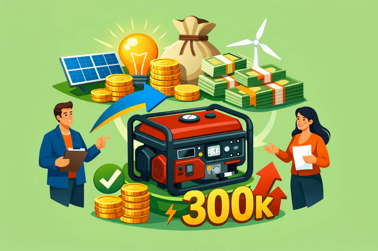 Програма «СвітлоДім» для ОСББ та управителів: до 300 тис. грн на генератори